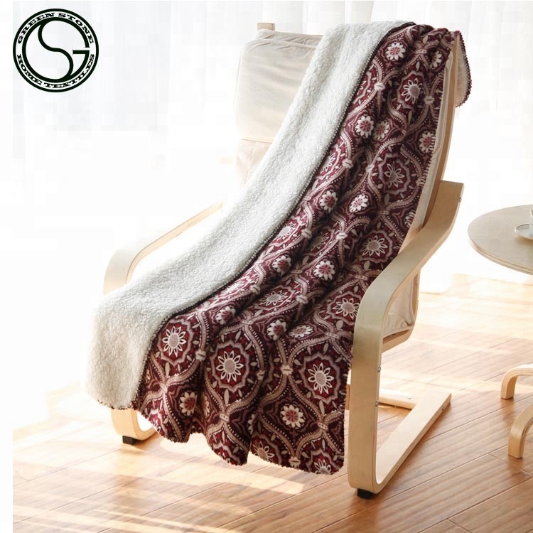 Wholesale Flannel Sherpa Backing Blanket on sales