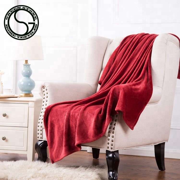 Cheap Colored Dyed Blanket from China manufacturer