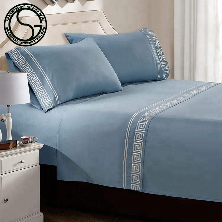 Discount Various Embroidery Bed Sheet from China manufacturer