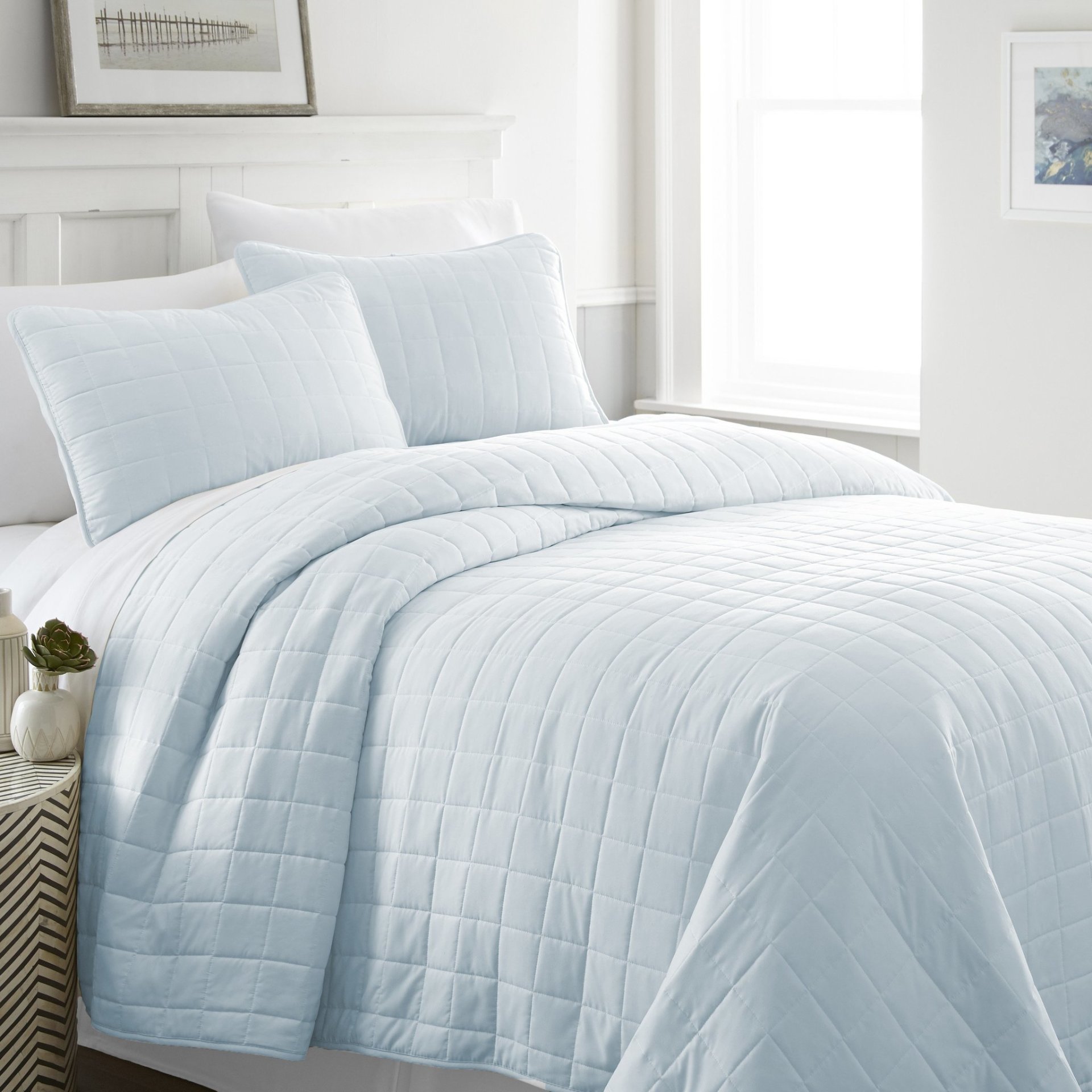 Wholesale 3-Piece Square Quilted Coverlet Set on sales