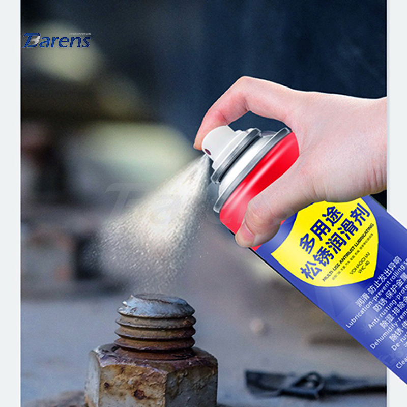 Barens anti-rust lubricating spray cleaner for mountain bikes, motorcycles, and bicycle chain maintenance lubricant spray.
