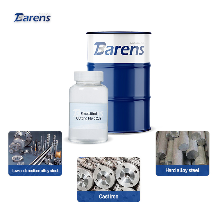 Barens Emulsified Cutting Fluid 202 is the best wholesale water-soluble CNC cutting fluid for drilling in stainless steel.