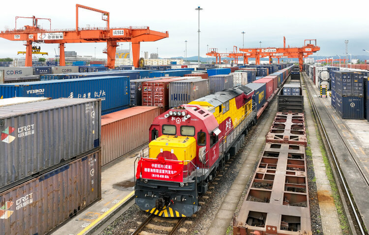 China-europe freight train