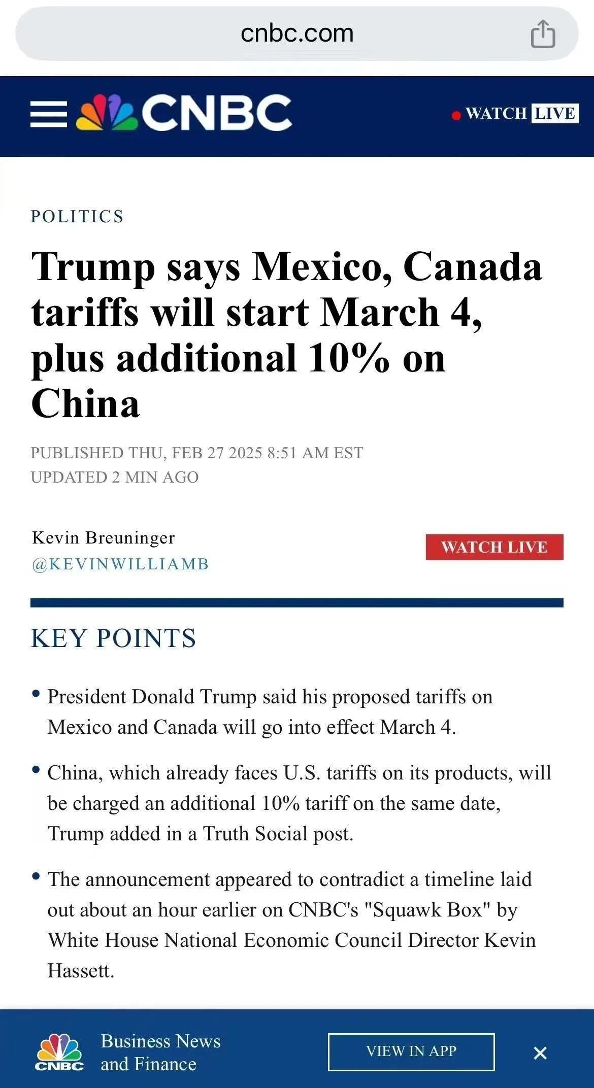 When I woke up, the foreign trade person's world collapsed! Trump announced that starting from March 4, a new 10% tariff will be imposed on Chinese goods!