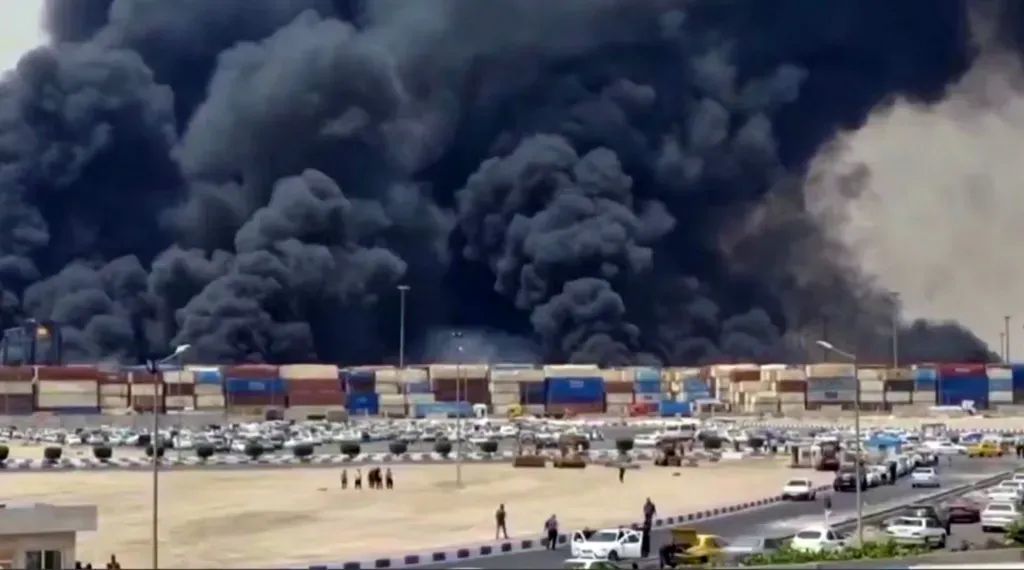 Sudden! Massive explosion in Bandar Abbas, Iran! Emergency shutdown! | Maritime export logistics