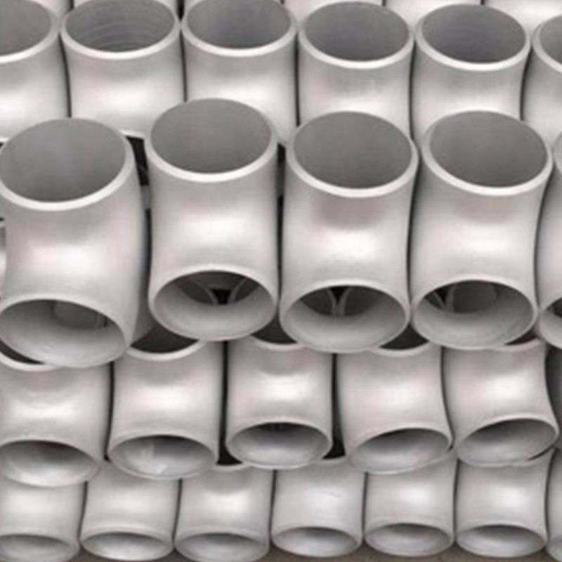 Aluminum material straight tee