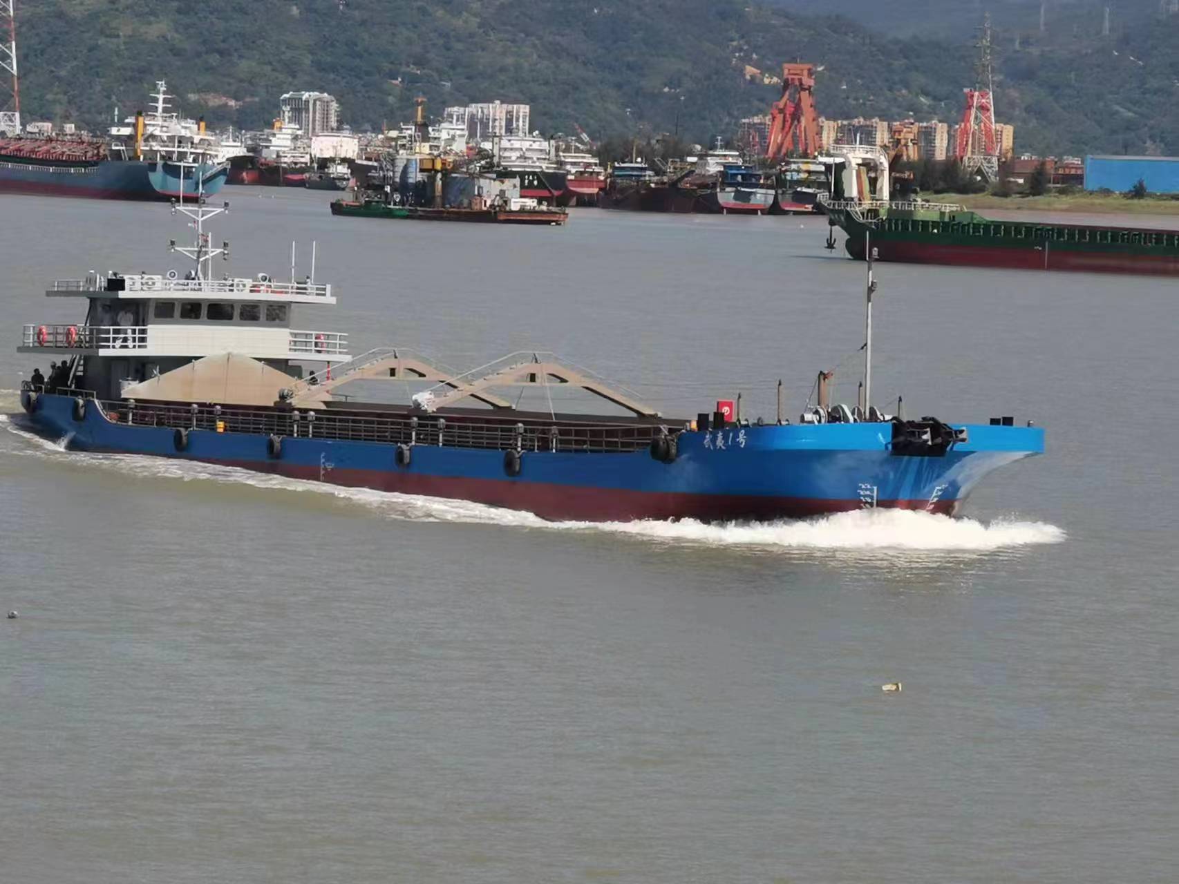 58m inland river dual-use extended-range electric cargo ship