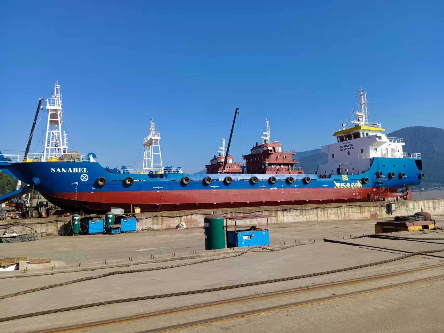 64 m deck cargo vessel- successfully launched