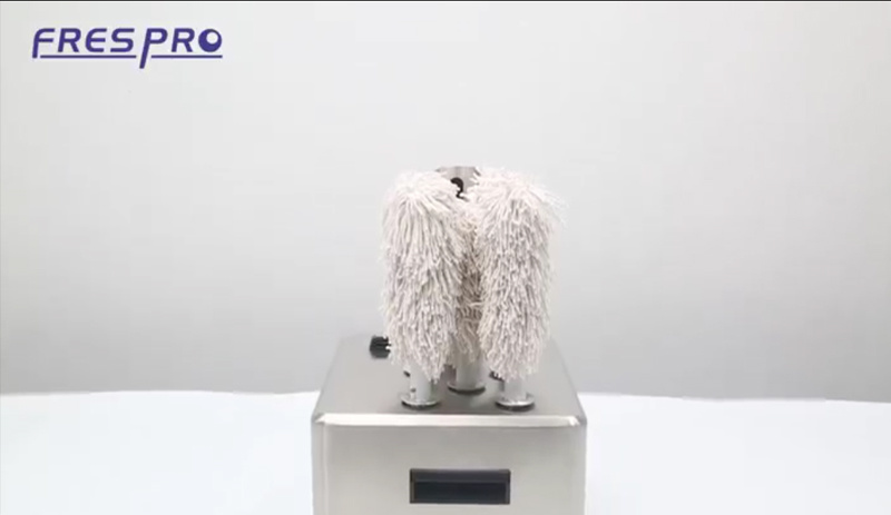 Glass polishing machine video