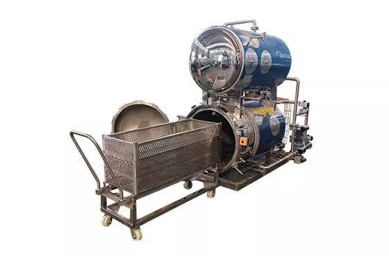 Steam and Electric heating duaL use Retort