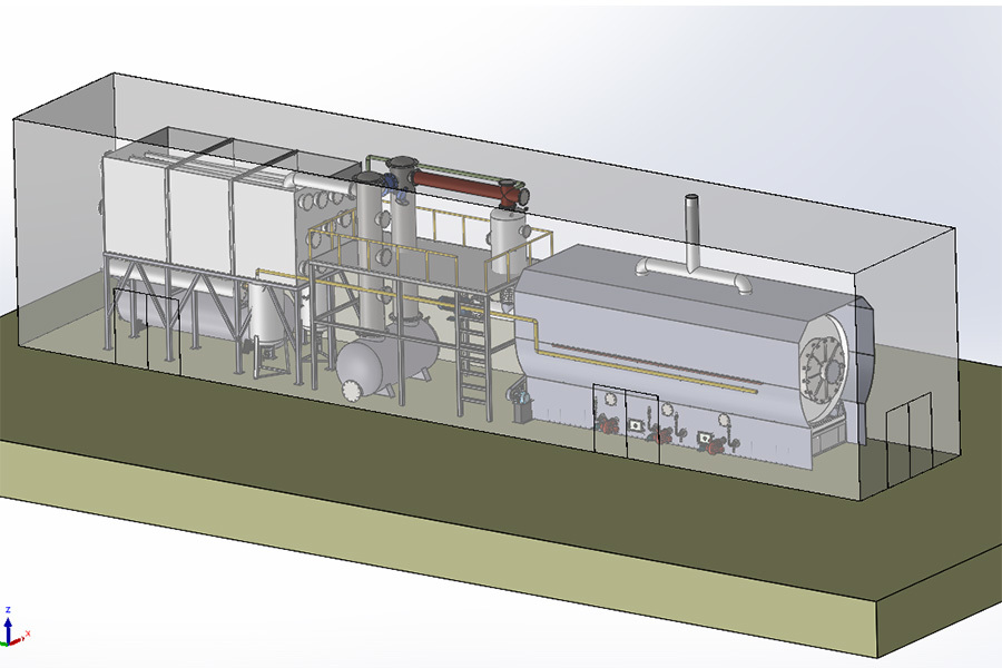 Skid-mounted container refinery equipment