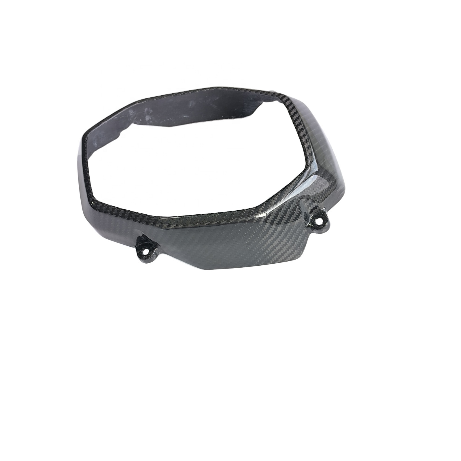 Quality Carbon Fiber Motorcycle Parts Glossy Carbon Head Light Cover for Honda 2022