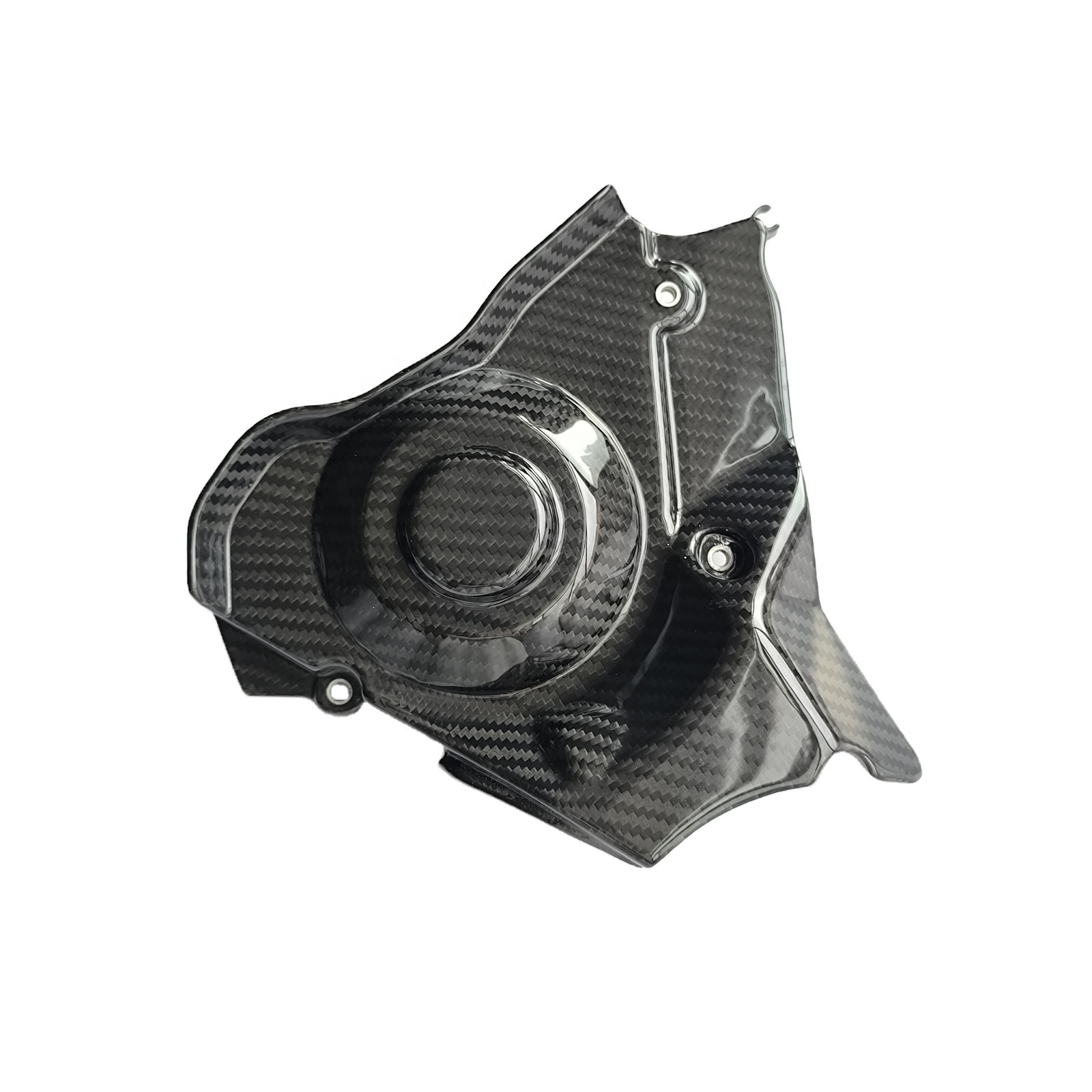 Quality Carbon Fiber Motorcycle Parts Glossy Carbon Sprocket Cover for Aprilia RSV4 2021 Tuono V4 2021