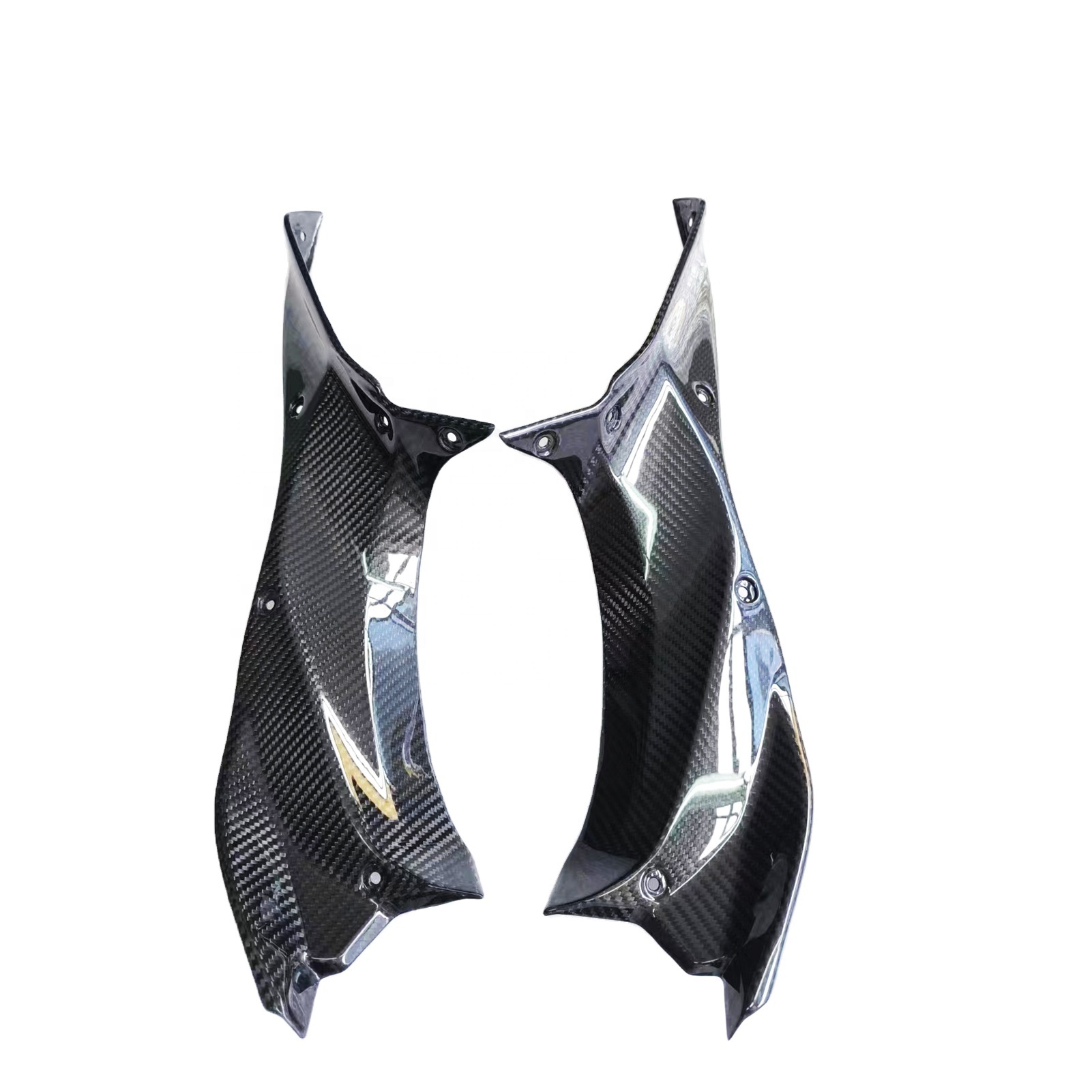 Quality Carbon Fiber Motorcycle Parts Glossy Carbon Dash Panels for Kawasaki H2 SX