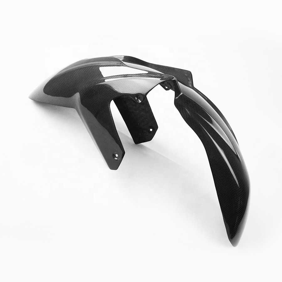 Quality Carbon Fiber Motorcycle Parts 3K High Glossy Carbon Fibre Front Fender Long Version for BMW K1200S K1300S K1200R Sport