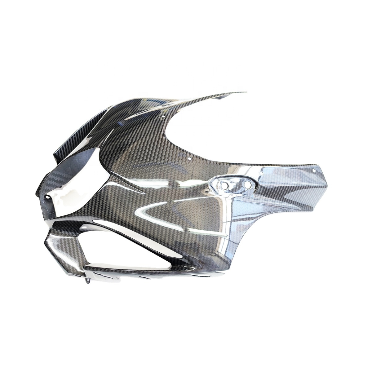 Quality carbon fiber motorcycle parts glossy carbon front fairing for Suzuki GSX-R1000 2017+