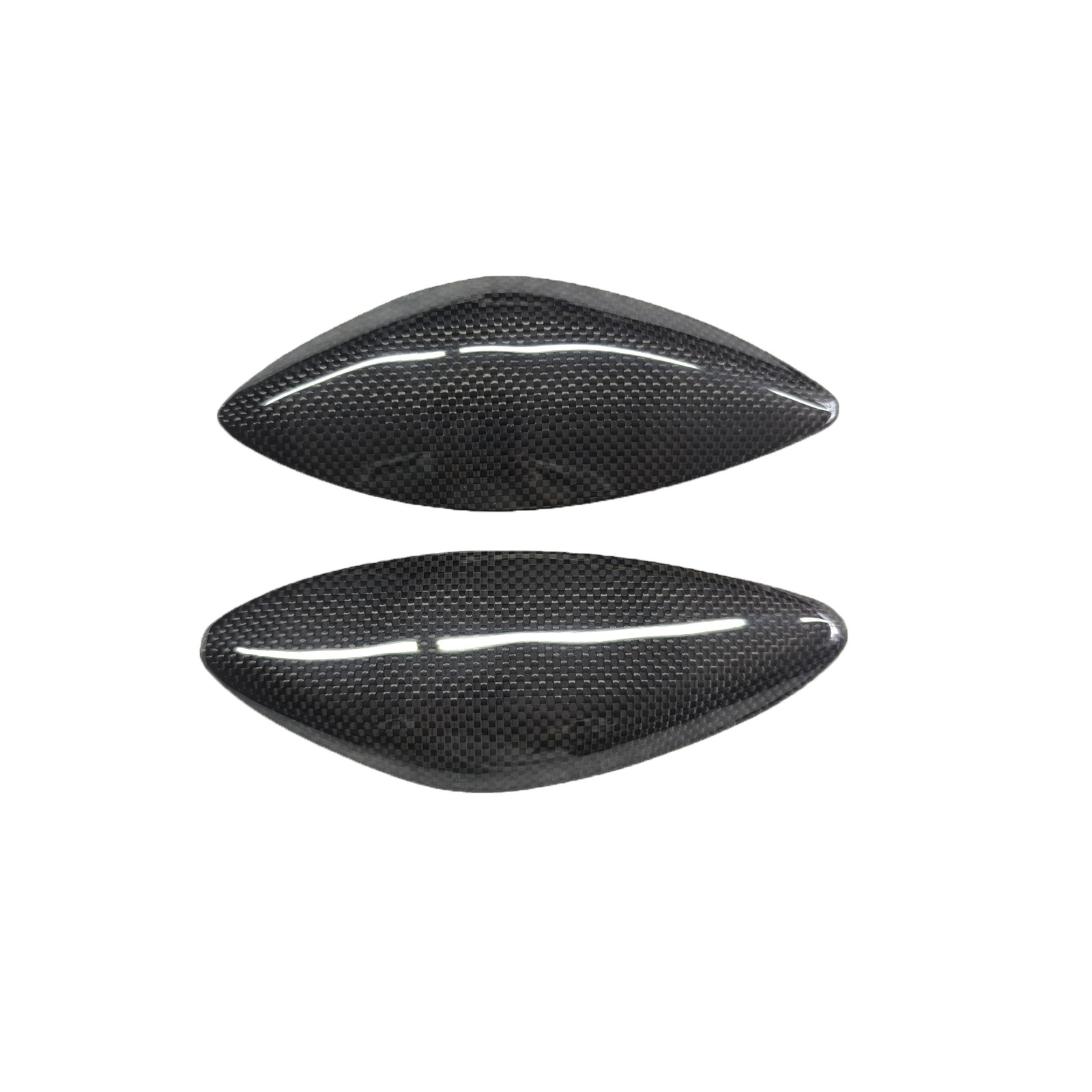 Carbon Fiber Motorcycle Parts Factory Glossy Carbon Tank Side Guards for Yamaha R6 08-16
