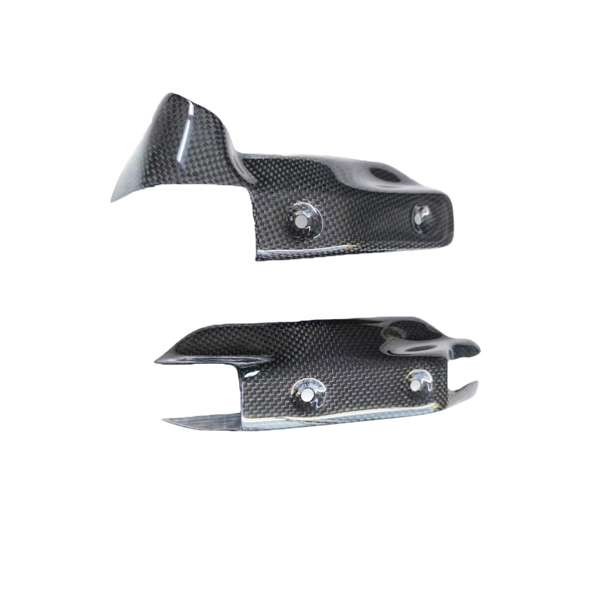 Quality Carbon Fiber Motorcycle Parts Glossy Carbon Radiator Guard for Ducati Streetfighter
