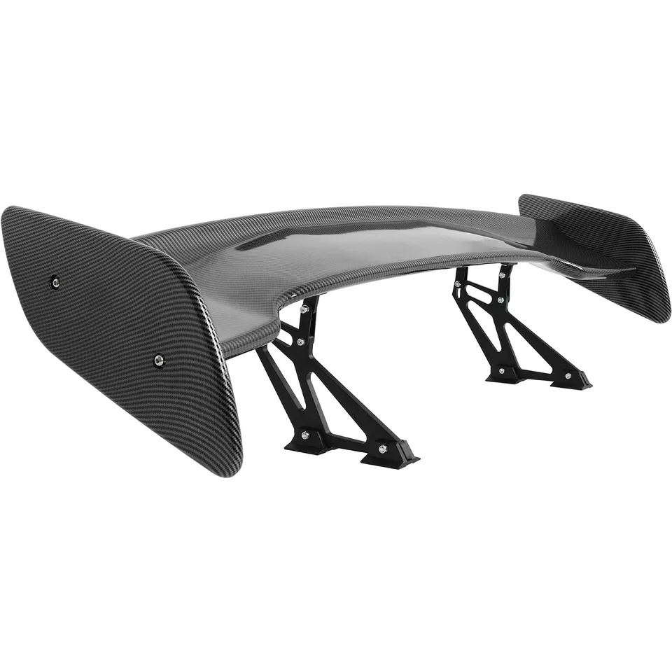 Carbon Fiber Auto Parts Factory Customized Glossy Carbon Car Rear Trunk GT Racing Spoiler Wing for Porsche Tesla BMW Benz Audi