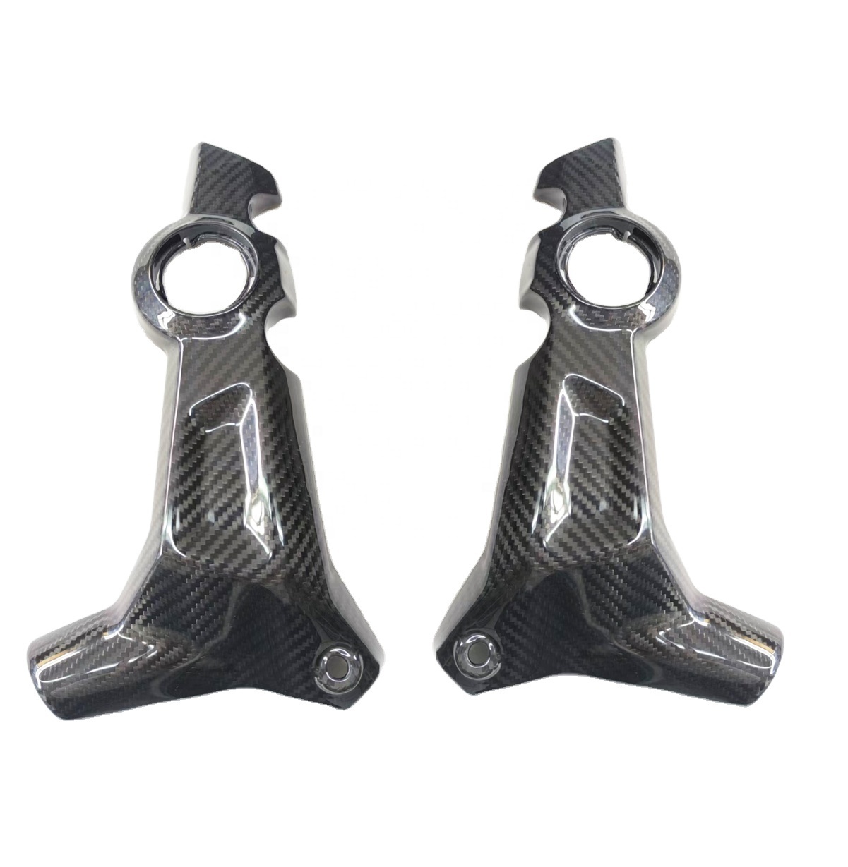 High Quality Glossy Carbon Fiber Motorcycle Fenders Quality Frame Covers for Triumph Trident 660