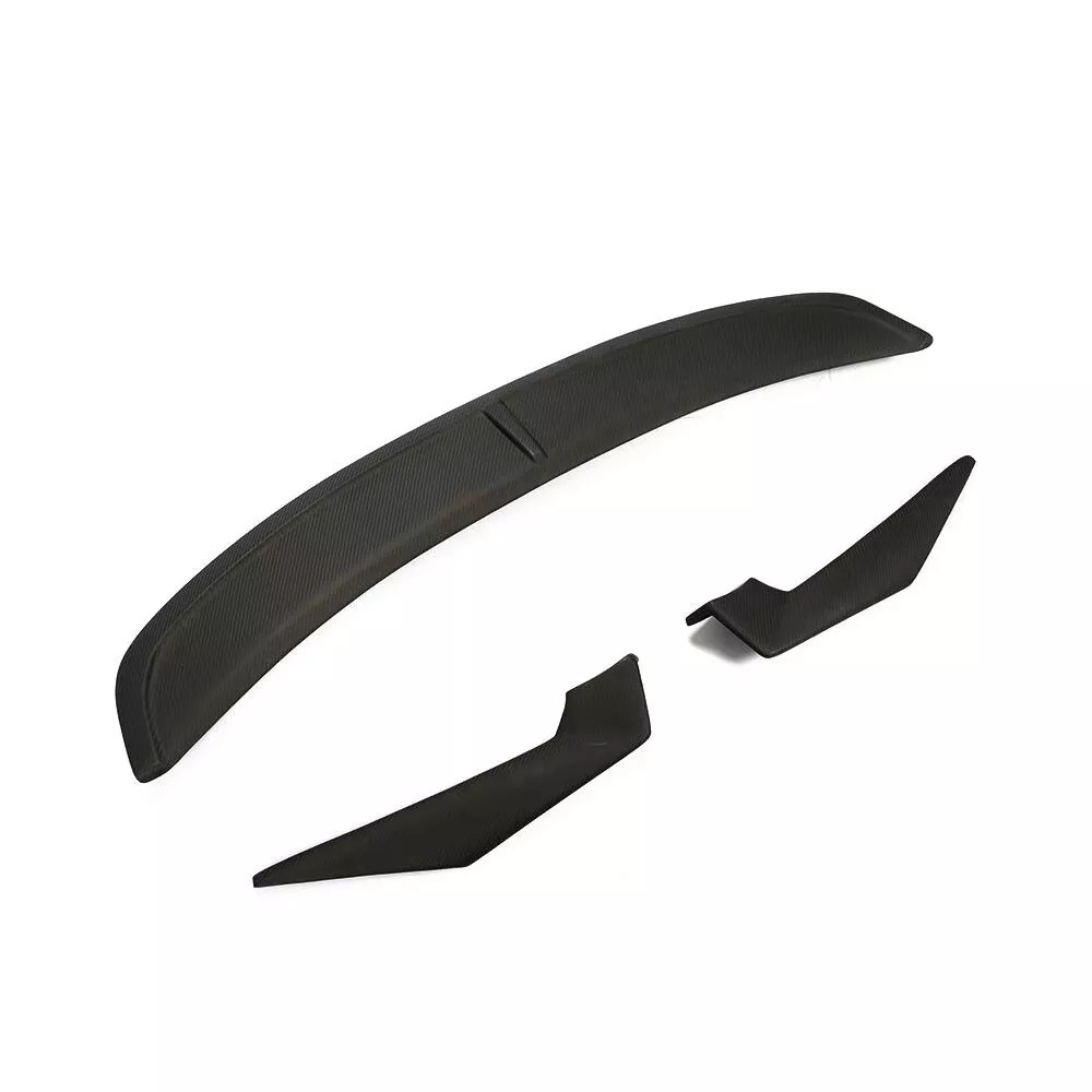 Carbon Fiber Auto Parts Factory Customized Glossy Carbon Car Auto Rear Trunk Spoiler Wing for Porsche Tesla BMW Benz Audi