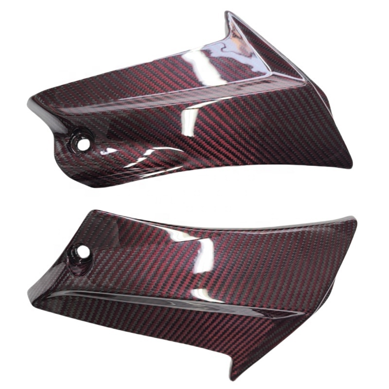 Carbon Fiber Motorcycle Parts Glossy Carbon Side Knee Fairings for Suzuki GSXR600 750 2011