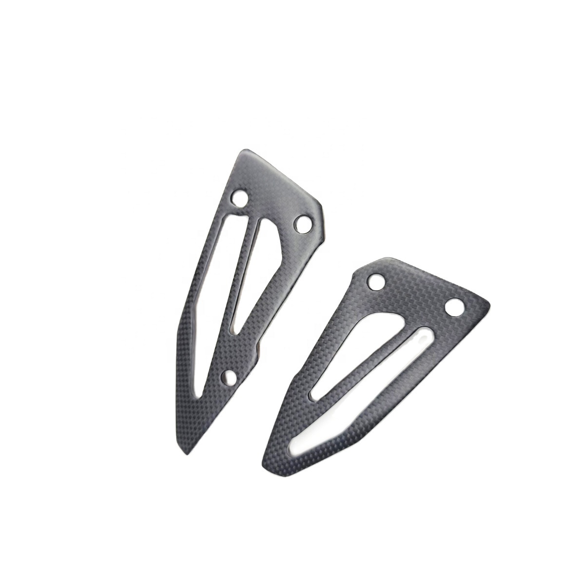 Quality carbon fiber motorcycle parts matte carbon heel guards for Yamaha FZ-10/MT-10