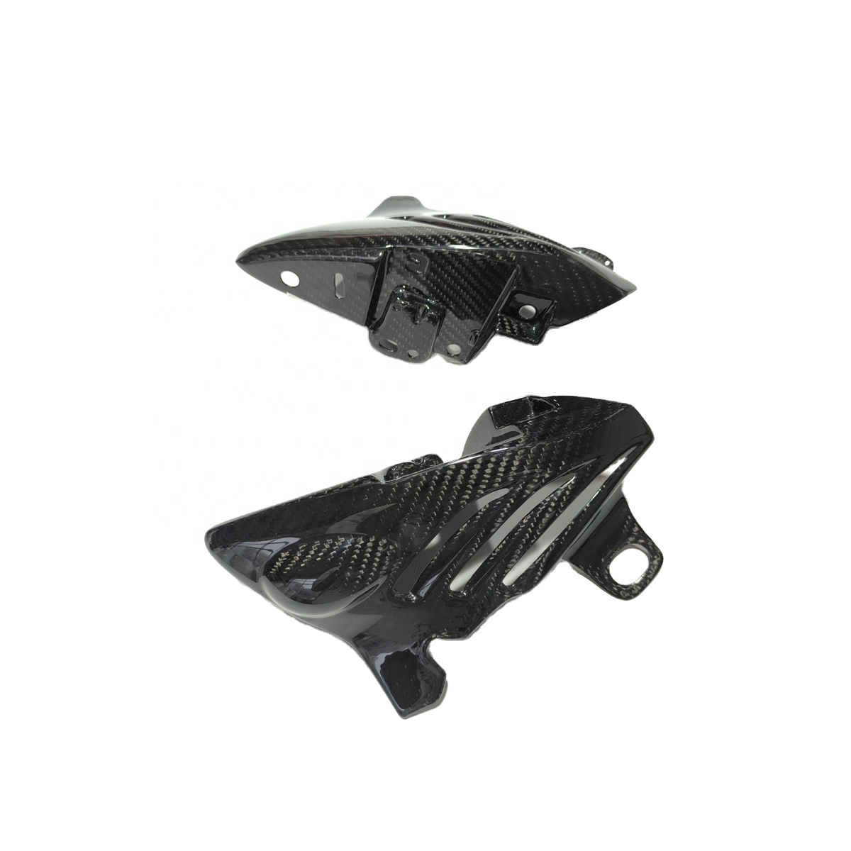 Quality Carbon Fiber Motorcycle Parts Glossy Carbon Side Covers for Triumph Street Triple 765