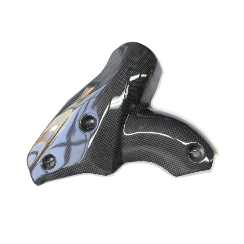 Carbon Fiber Motorcycle Parts Glossy Carbon Exhaust Heat Shield (heat Foil Inside) for Ducati Streetfighter