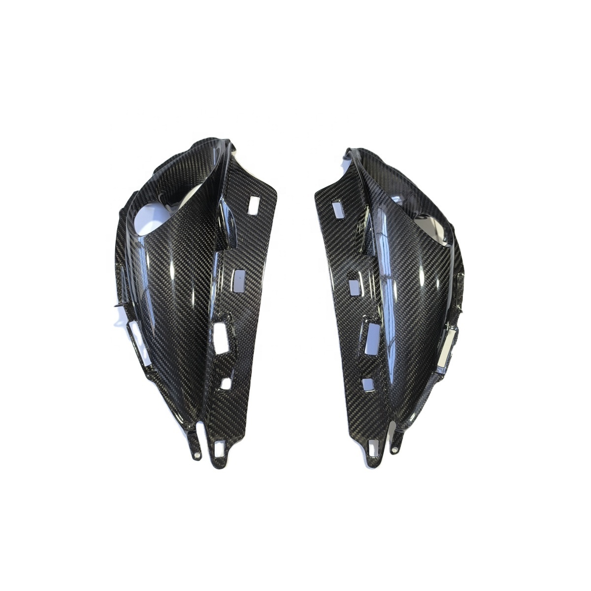 Quality Carbon Fiber Motorcycle Parts Glossy Carbon Upper Fairing Ducts for Suzuki GSX1300R Hayabusa 2008