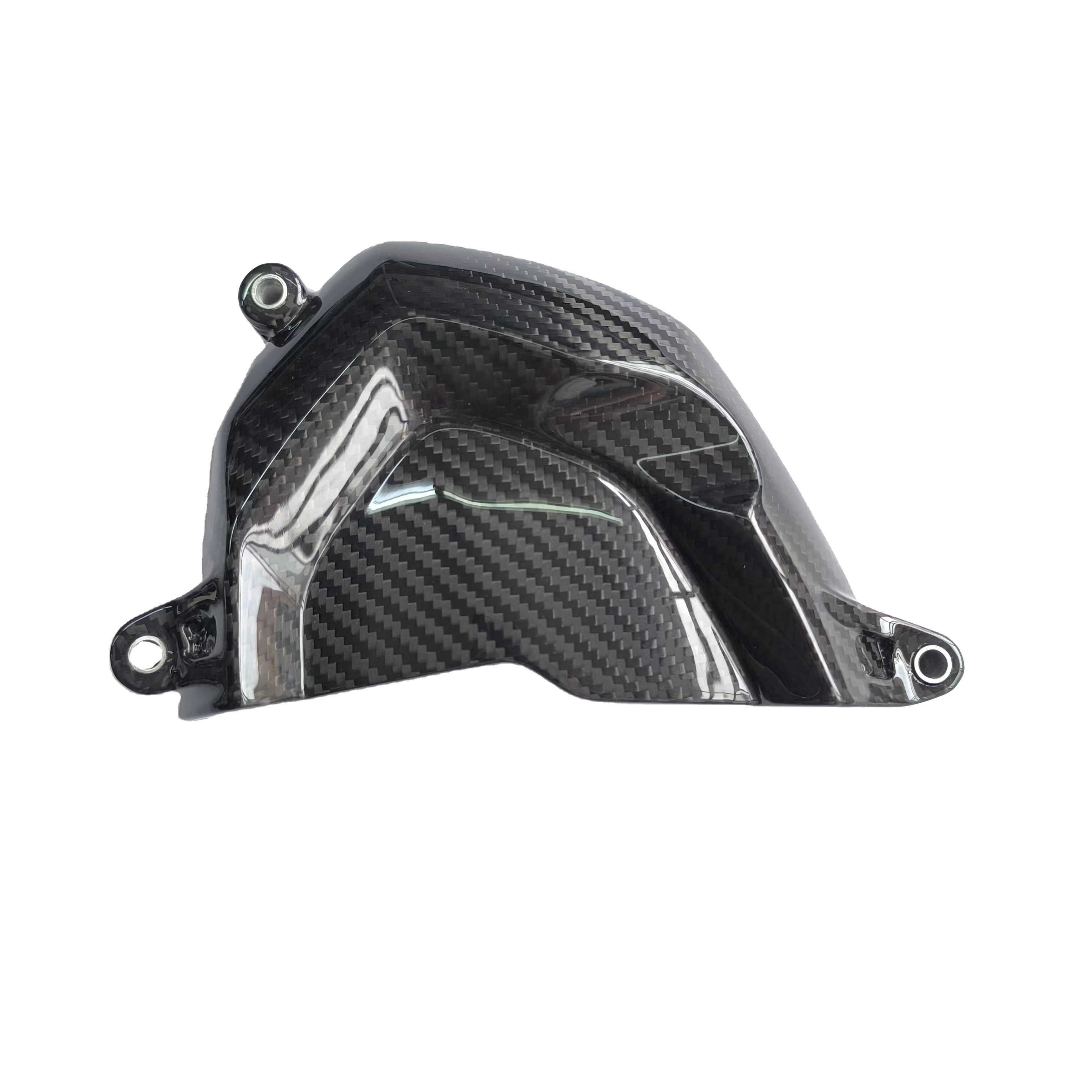 Quality Carbon Fiber Motorcycle Parts Glossy Carbon Sprocket Cover for Triumph Speed Triple 1200