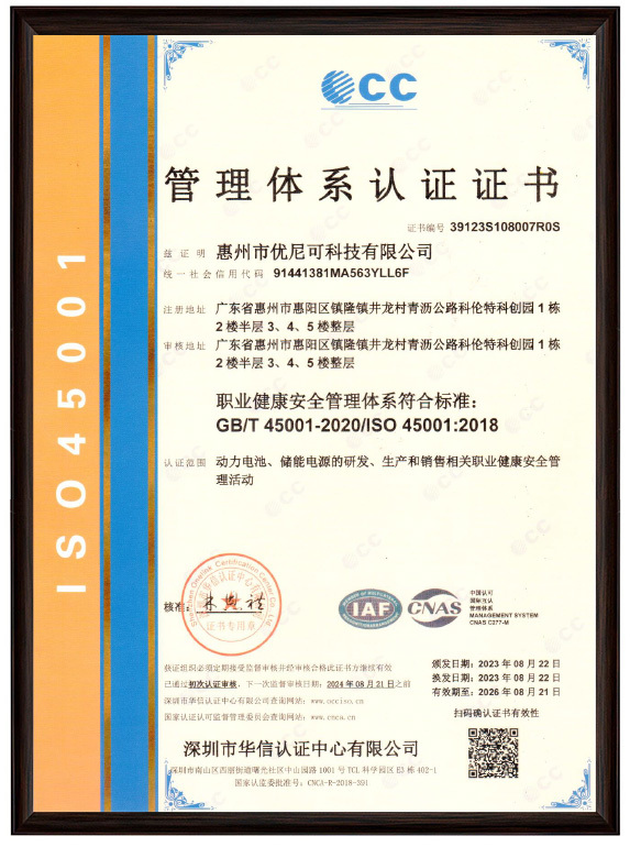 ISO 45001 Occupational Health and Safety Management System Certification