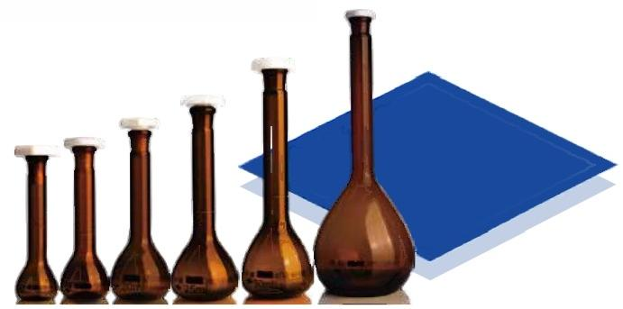 容量瓶(聚丙烯塞棕色A 级)量入式IN (硼硅)