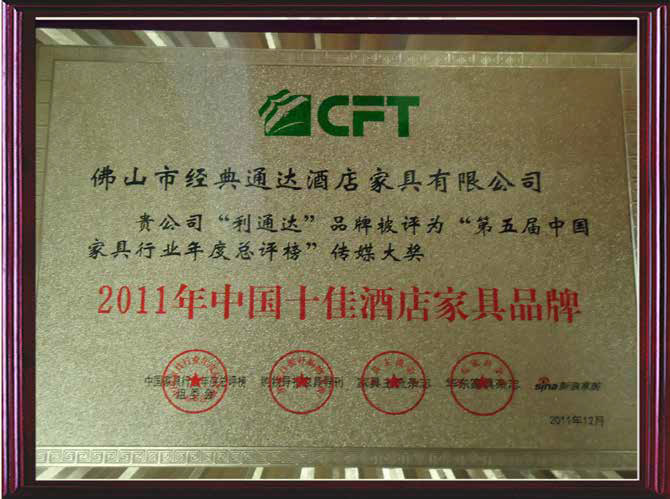 Top Ten Hotel Furniture Brands in China