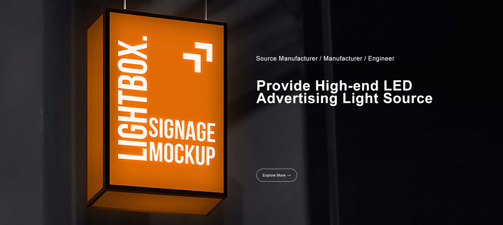 Provide High-end LED Advertising Light Source