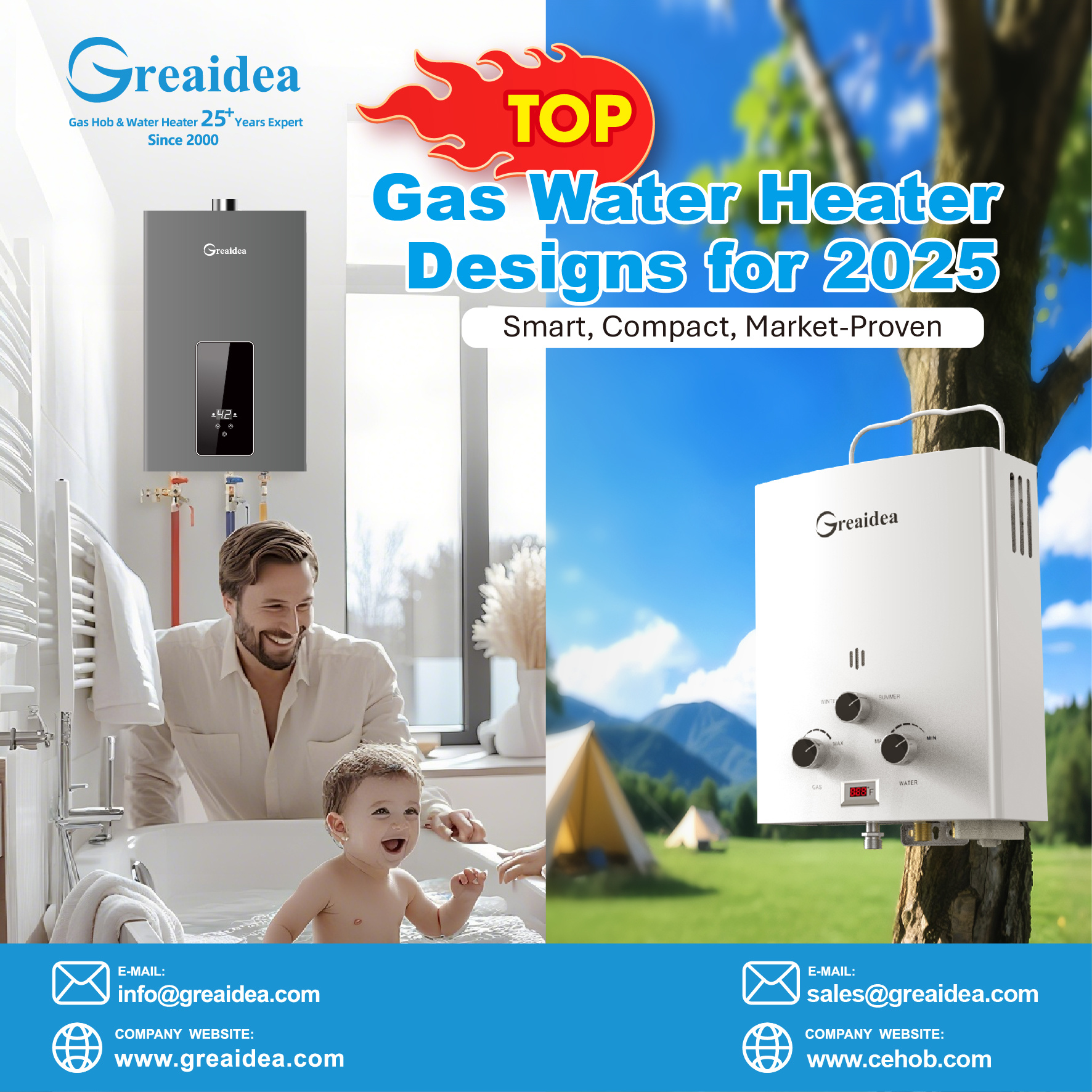 Best Gas Water Heater Designs for 2025: What Global Brands Are Looking For