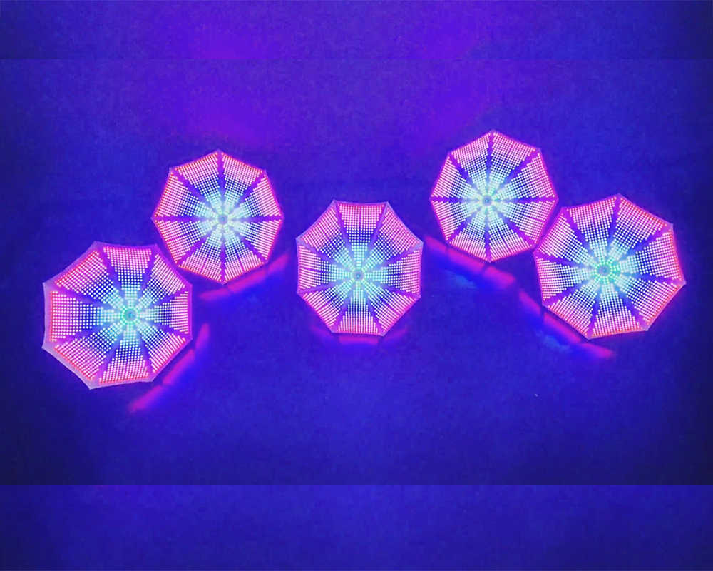 编程LED发光伞
