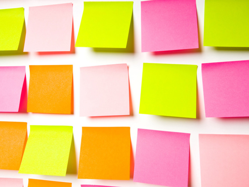 Upgraded design of business sticky notes to enhance office efficiency.