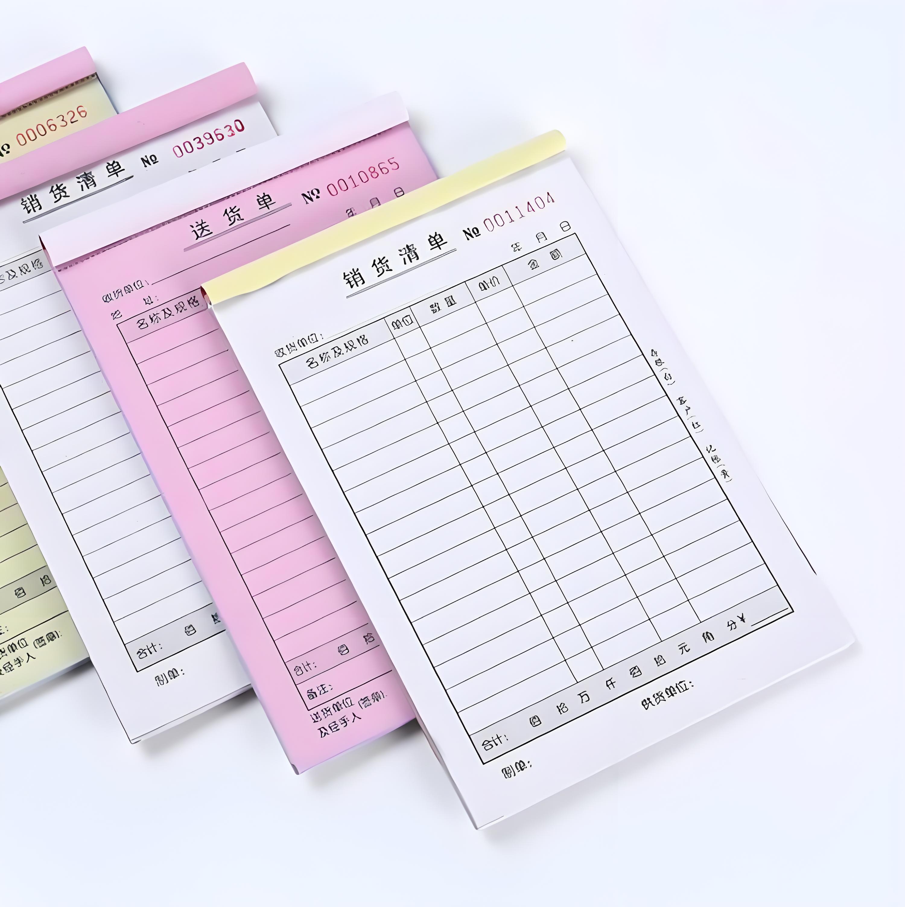Customizable combined invoice/delivery note and roll paper