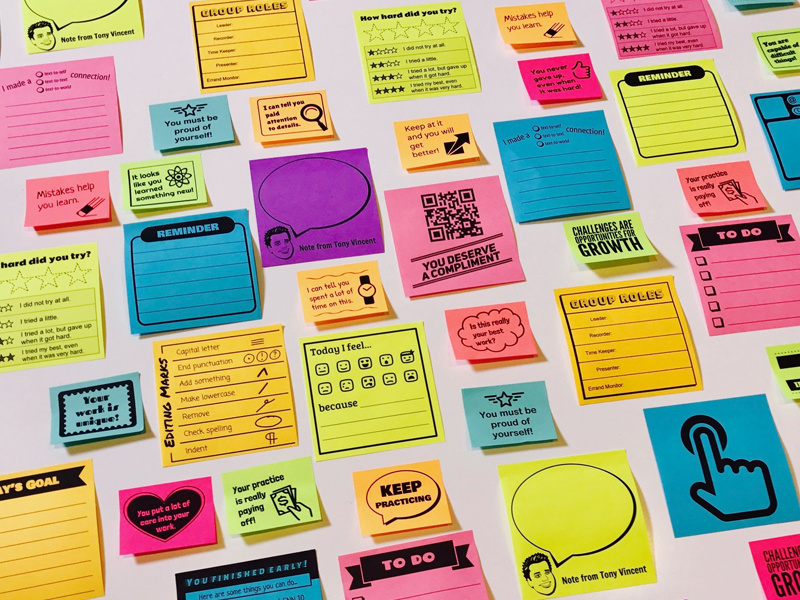 Business sticky note sets, meeting diverse needs.