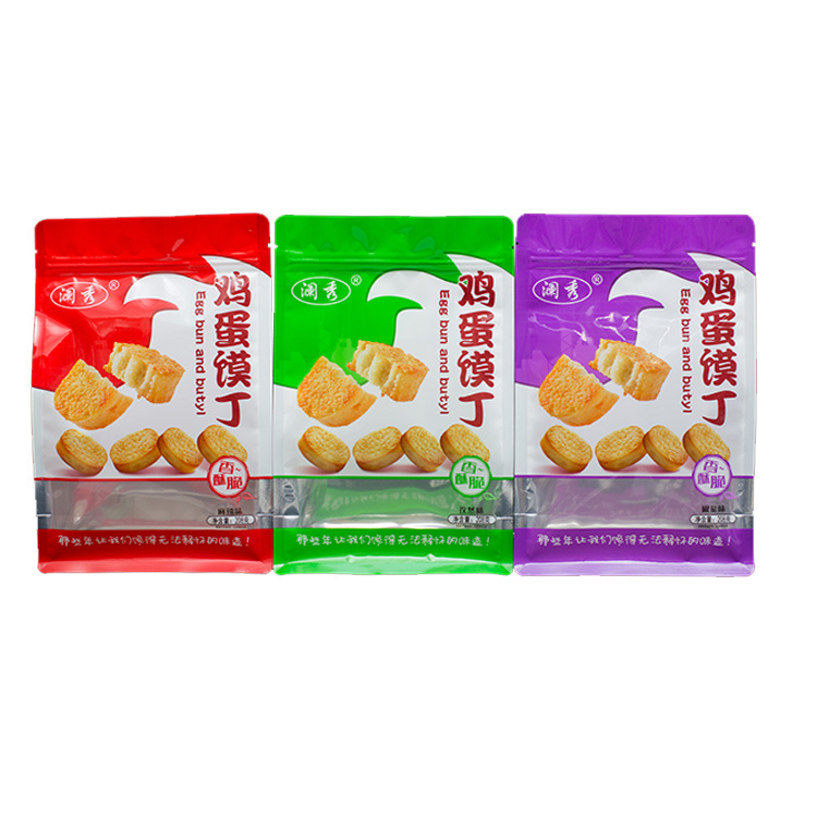 Diced Bun With Egg Stand Up Pouch