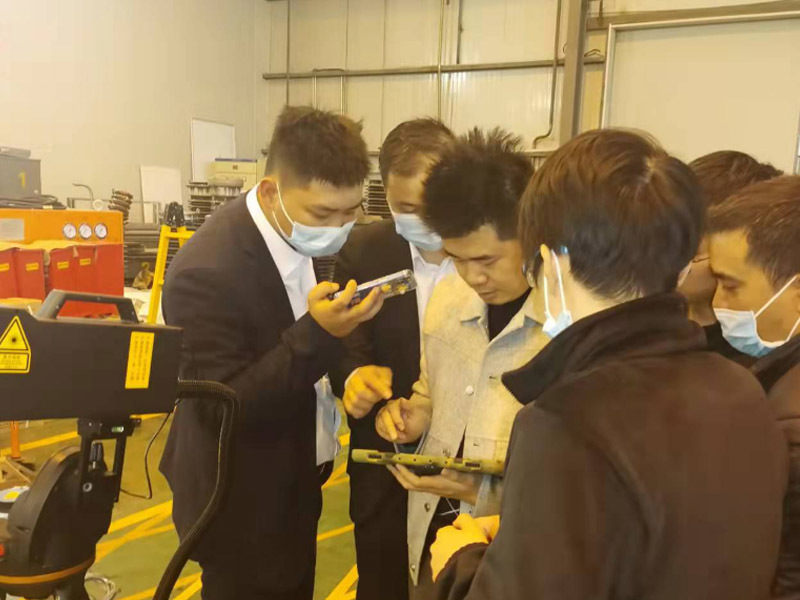On December 24, 2021, Zhejiang Province inspected the on-site training of laser deicing project