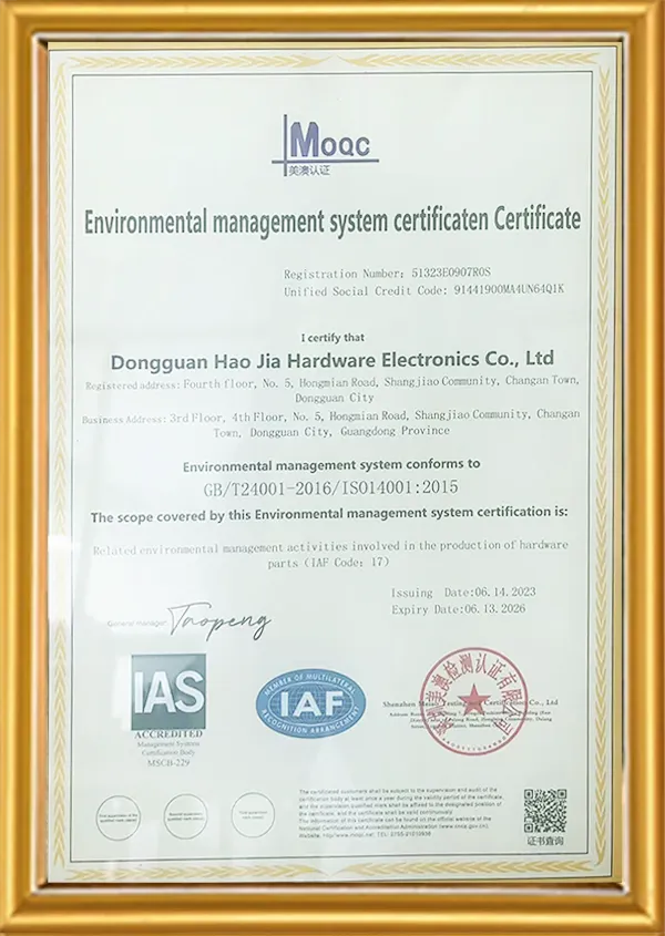 Certificates