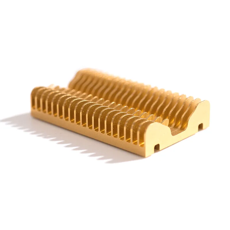 Customized Radiator CNC Machining Red Anodized Surface Finished Aluminium CNC Machining Parts