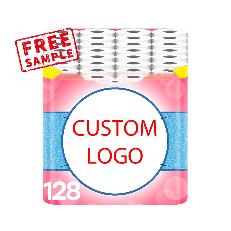 100% Virgin Toilet Roll Eco-Friendly 3Ply Toilet Rolling Tissue Paper Toilet Roll