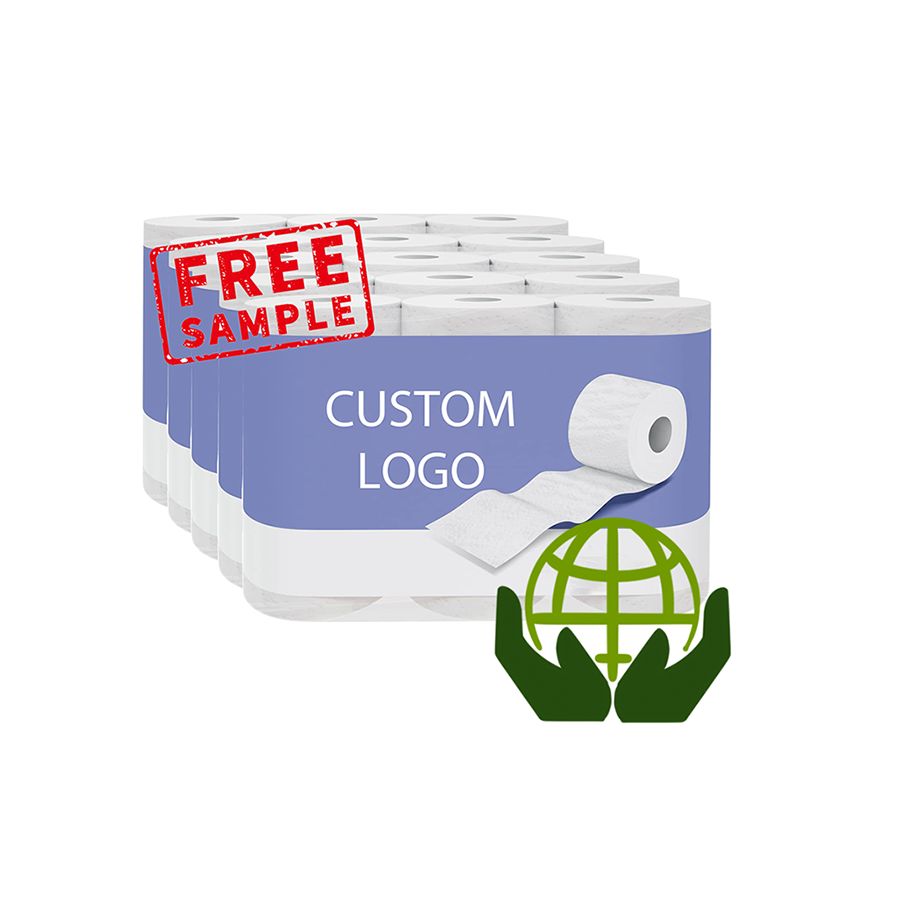 Toilet Paper Jumbo Roll 3 Ply Disposable Soft Virgin Wood Pulp for Home and Travel
