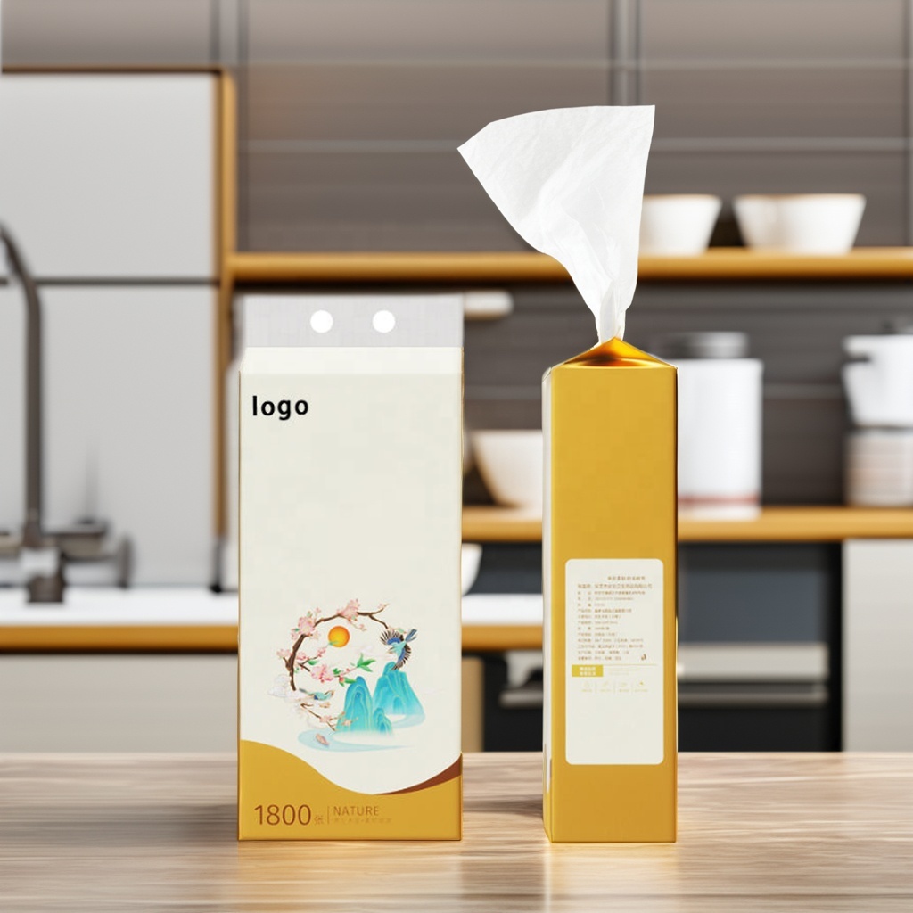 Large Custom Soft Orange Hanging Facial Tissues Colorful Wall Type Packaging Bulk Tree Care Towel Paper Sheets
