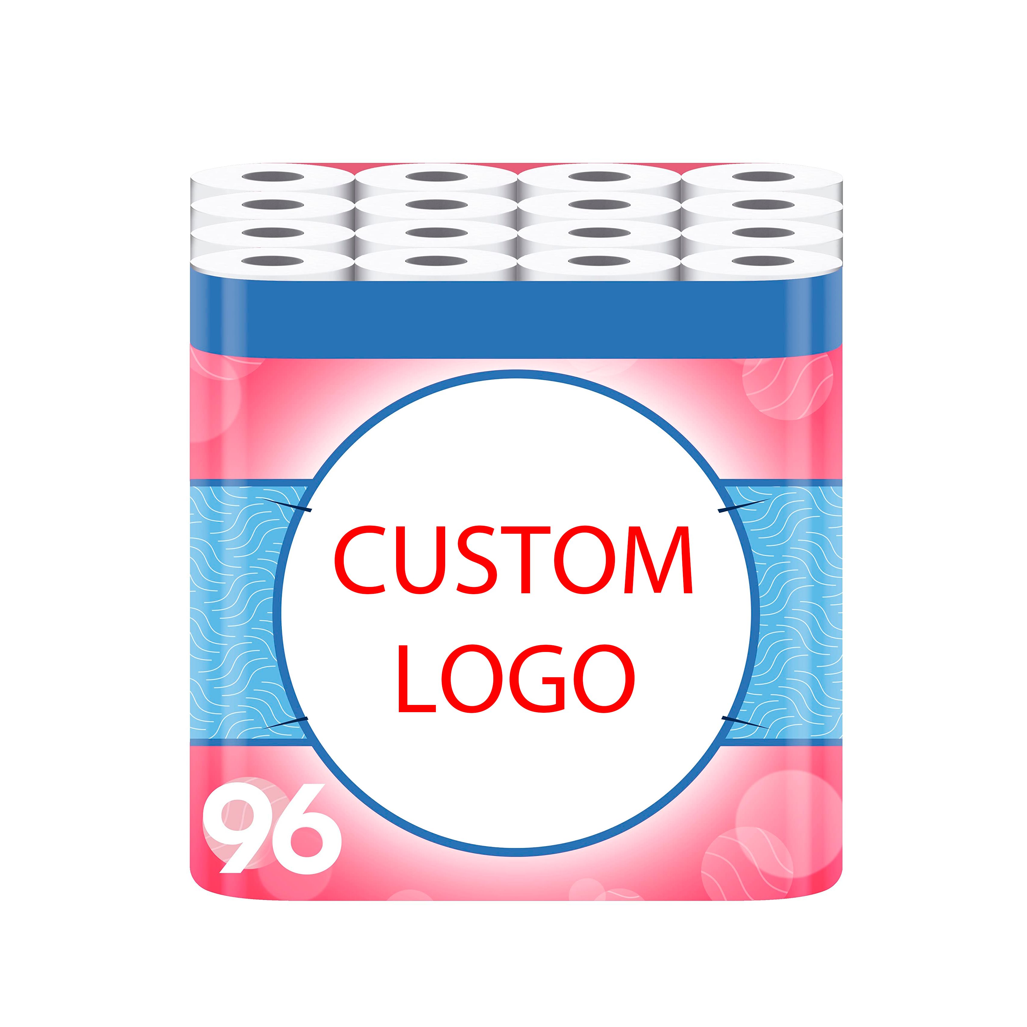 Wholesale White 2 Ply Commercial Use Bathroom Eco-Friendly Embossed Tissue Toilet Paper