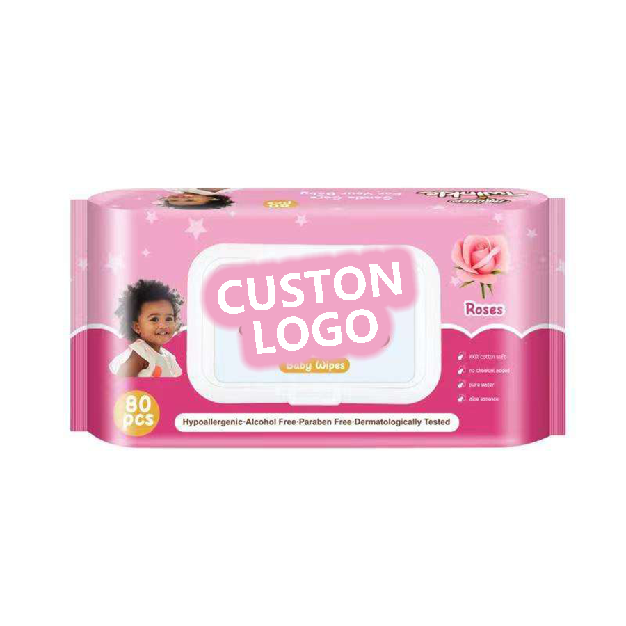 Cleaning Face Wipes Customized Pack Plastic Lids Antibacterial Children Water Hand 100 Pcs Manufacturer Eco Logo Wipe For Babies