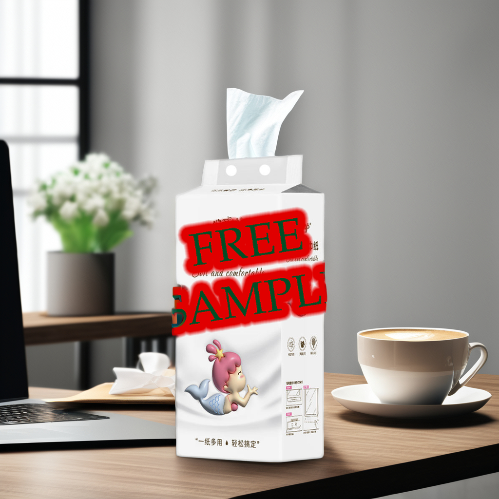 Tree Care Large Facial Wall Type Packaging Bulk Hanging Custom Colorful Soft Orange Towel Paper Tissue Sheets Hanging Tissue